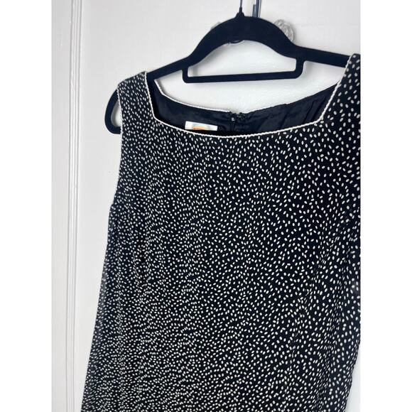 Vintage Talbots Women's Sleeveless Square Neck Polka Dot Flowy Midi Dress SZ 16 - Picture 3 of 6